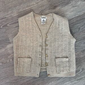 Women’s Tabi Beige Knitted Vest